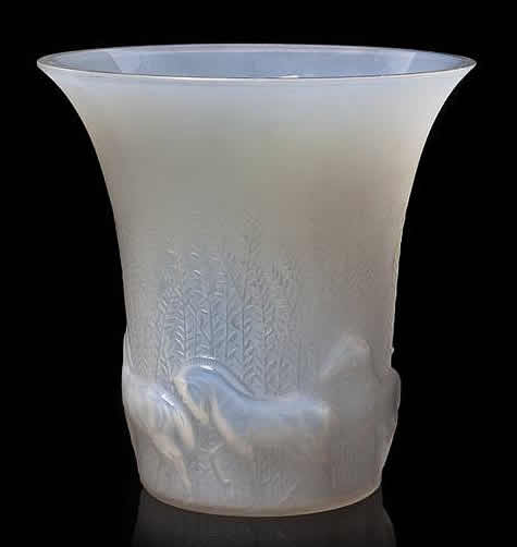 R. Lalique Chevaux Vase