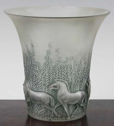R. Lalique Chevaux Vase