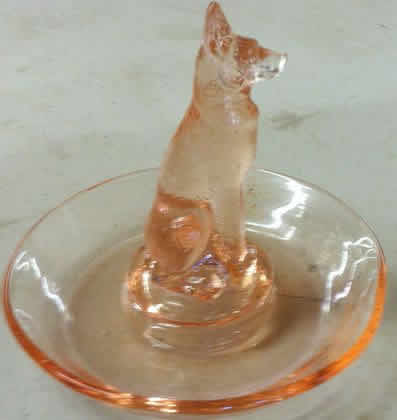 R. Lalique Chien Ashtray