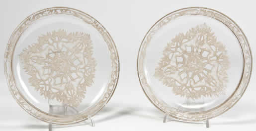R. Lalique Chiens Plate