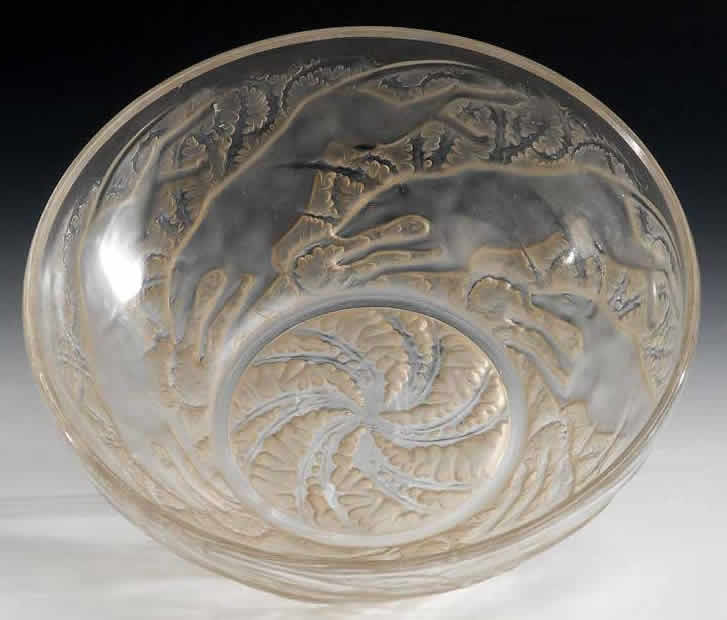 R. Lalique Chiens Bowl