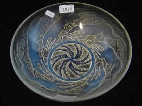 R. Lalique Chiens Bowl