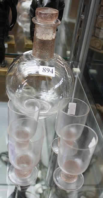 R. Lalique Chinon Decanter
