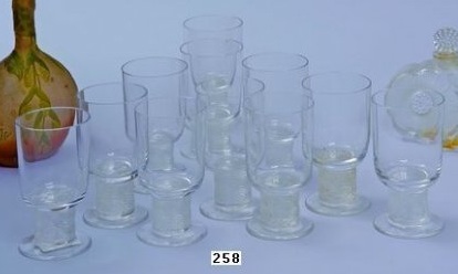 Rene Lalique Chinon Glass 