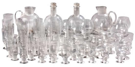 R. Lalique Chinon Tableware