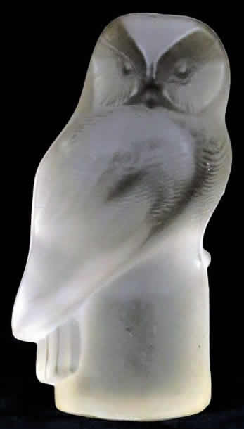 R. Lalique Chouette Paperweight