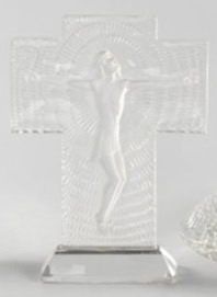 R. Lalique Jesus Christ On Cross Statue