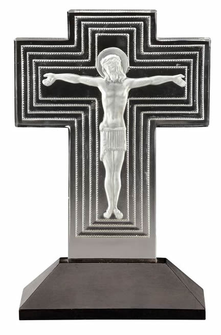 R. Lalique Jesus Christ Statue
