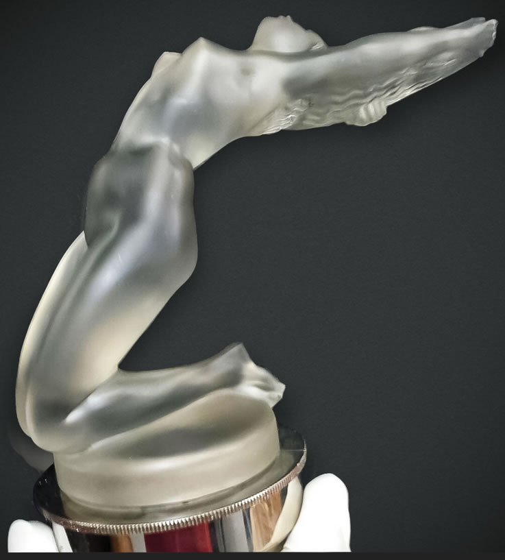 R. Lalique Chrysis Hood Ornament