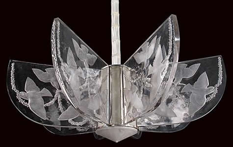 Rene Lalique Copenhague Chandelier