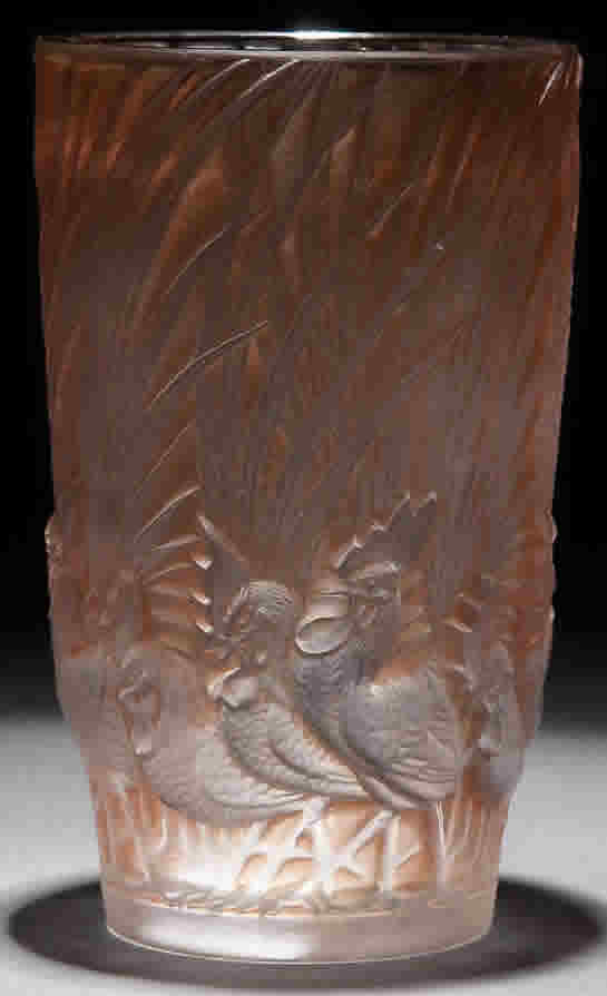 R. Lalique Coqs Et Plumes Vase