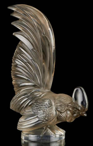 R. Lalique Coq Nain Car Mascot
