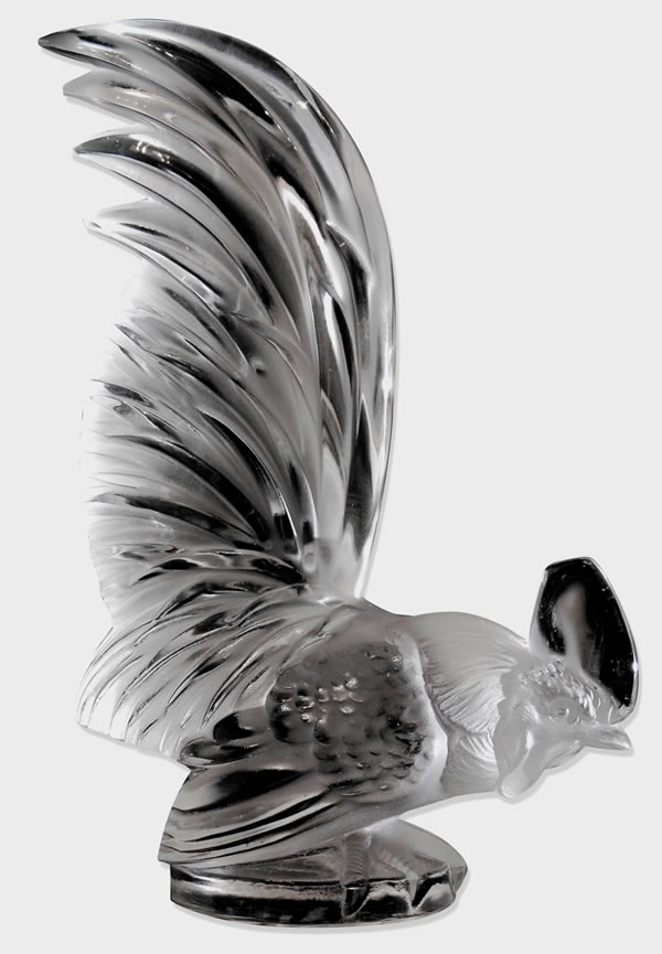 R. Lalique Coq Nain Hood Ornament