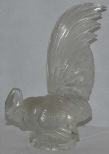 R. Lalique Coq Nain Hood Ornament