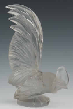 R. Lalique Coq Nain Hood Ornament