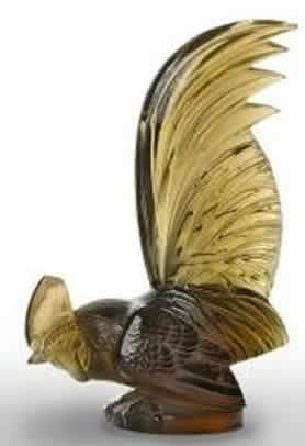 R. Lalique Coq Nain Hood Ornament