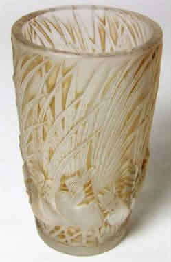 R. Lalique Coqs Et Plumes Vase