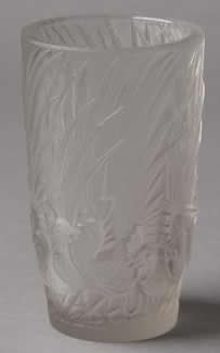 R. Lalique Coqs Et Plumes Vase