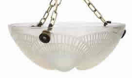 Rene Lalique Coquilles Light Fixture 
