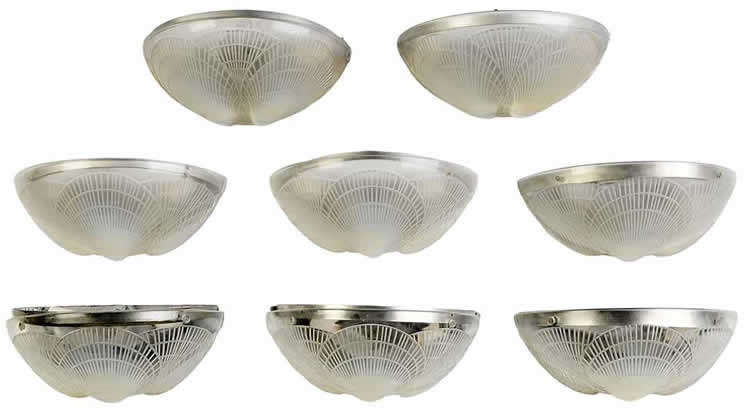 R. Lalique Coquilles Sconce