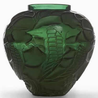 Rene Lalique Courlis Vase
