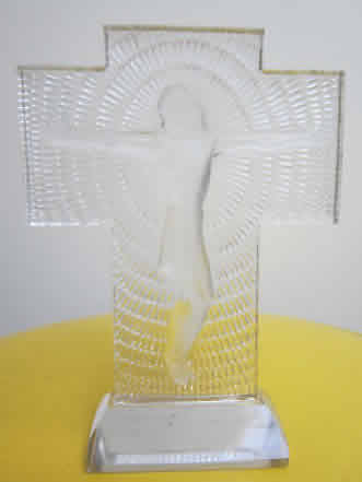 R. Lalique Jesus Christ On Cross Statue