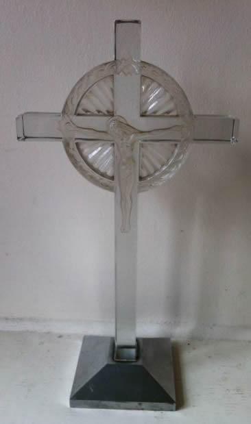 Rene Lalique Crucifix-2 Statue