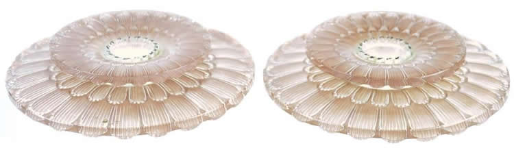 R. Lalique Dahlia Candleholder
