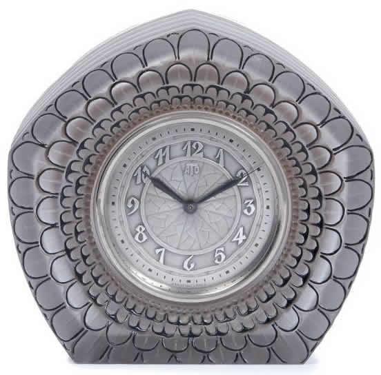 R. Lalique Dahlia Clock