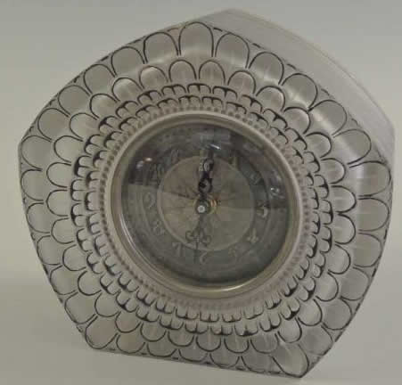 R. Lalique Dahlia Clock