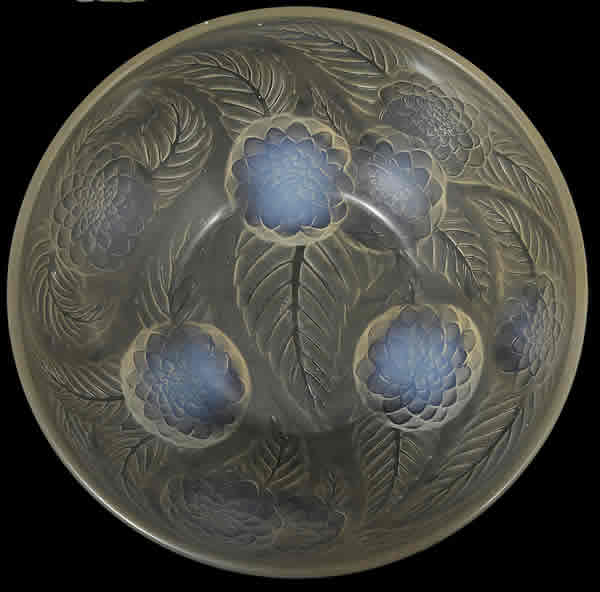 R. Lalique Dahlias Bowl