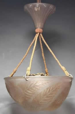 R. Lalique Dahlias Chandelier