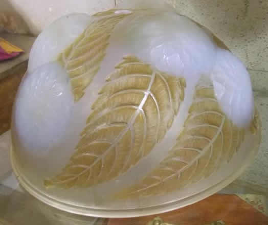 R. Lalique Dahlias Hanging Light Fixture