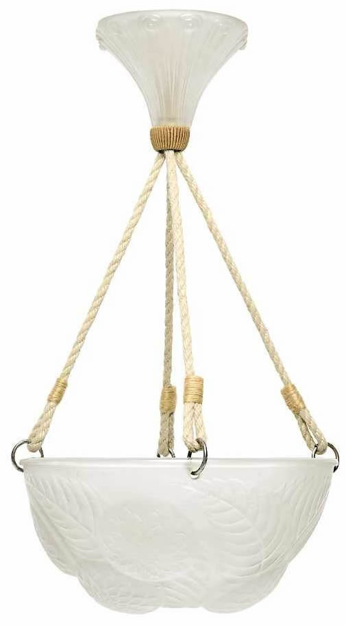 R. Lalique Dahlias Light Fixture