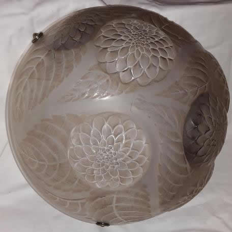 R. Lalique Dahlias Light Fixture