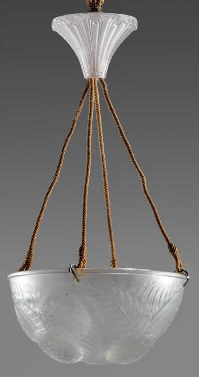 R. Lalique Dahlias Light Fixture