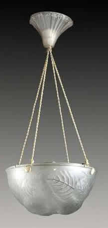 R. Lalique Dahlias Chandelier