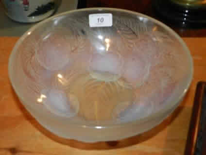 R. Lalique Dahlias Fruit Bowl