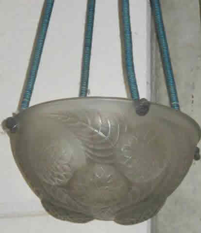 R. Lalique Dahlias Hanging Light Shade