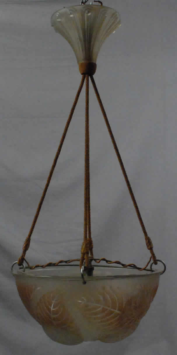 R. Lalique Dahlias Light Fixture