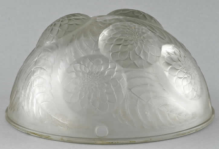R. Lalique Dahlias Light Fixture