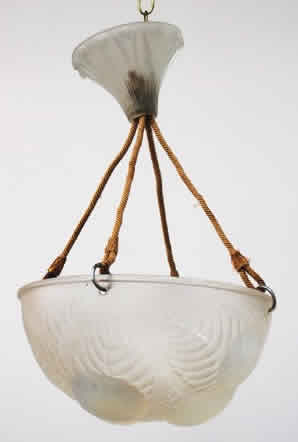 R. Lalique Dahlias Light Fixture