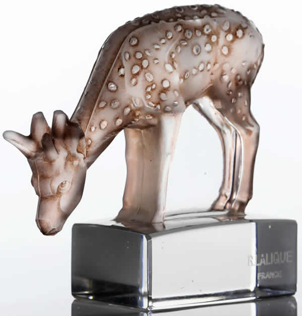 R. Lalique Daim Paperweight