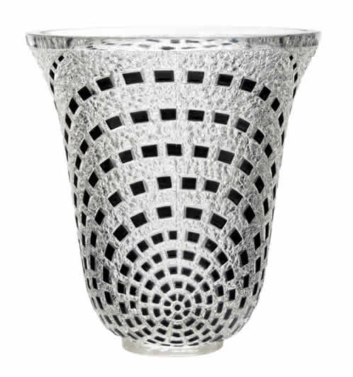 R. Lalique Damiers Vase
