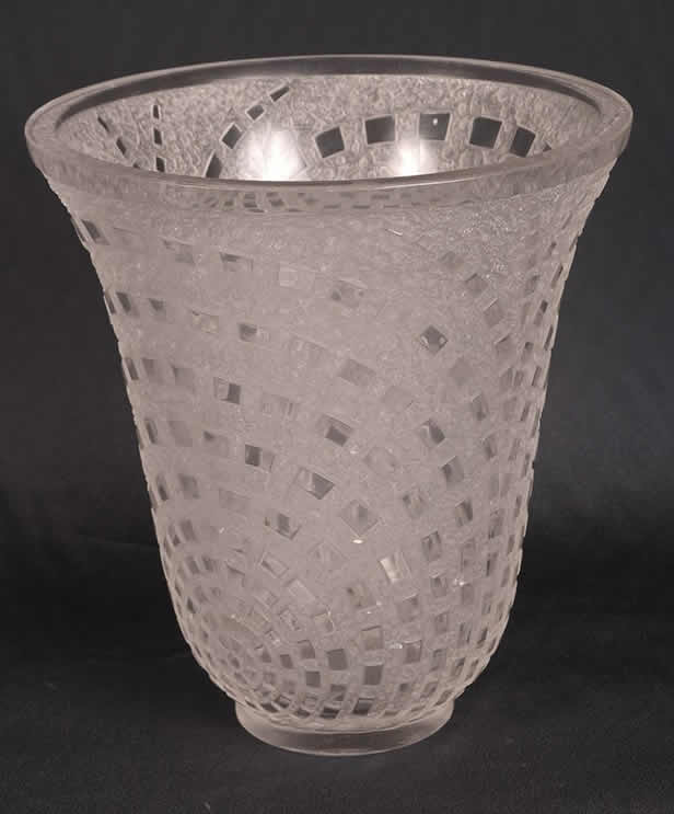 R. Lalique Damiers Vase