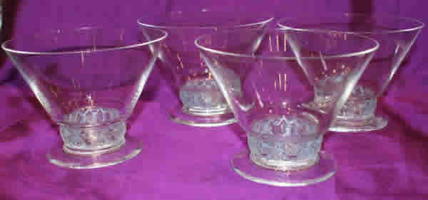 Rene Lalique Dampierre Champagne Glass 