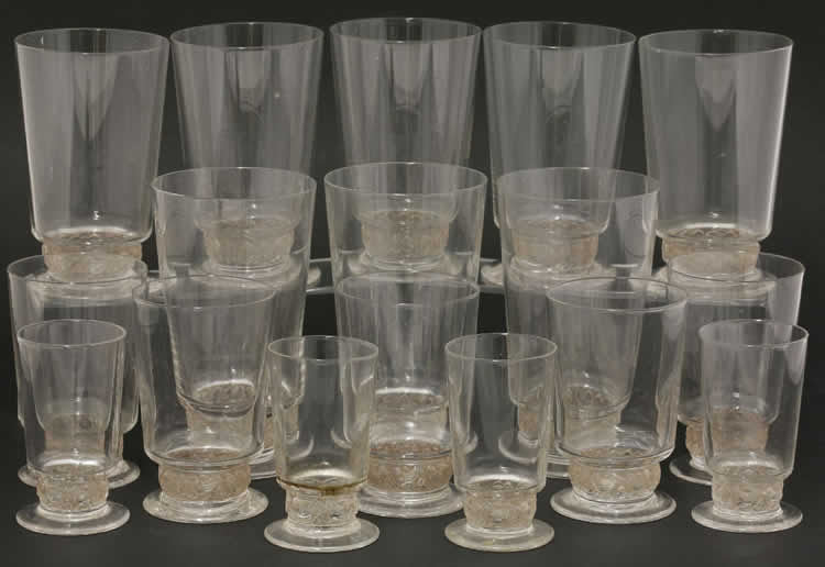 R. Lalique Dampierre Tableware