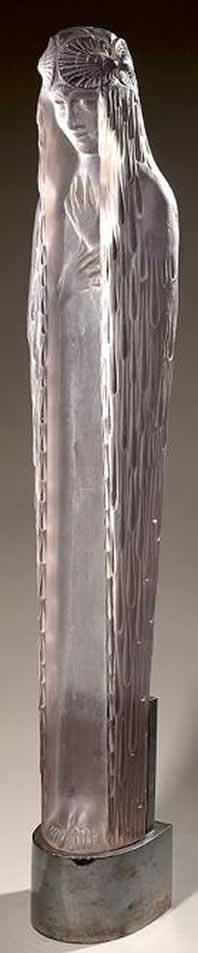 R. Lalique Source De La Fontaine Daphne Statue