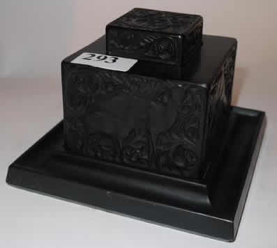 R. Lalique Deer Inkwell