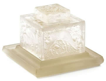 R. Lalique Deer Inkwell